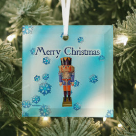 German Nutcracker - Frohe Weihnachtsglasverzierung Ornament Aus Glas
