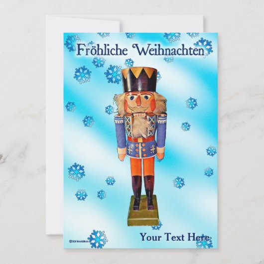 German Nutcracker - Fröhliche Weihnachten (Vorderseite)
