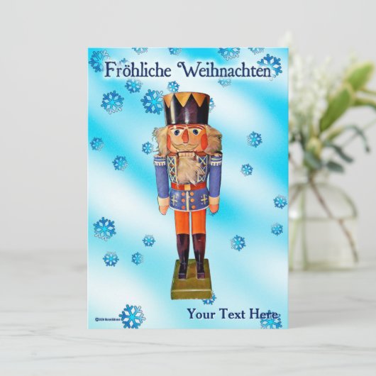German Nutcracker - Fröhliche Weihnachten (Stehend Vorderseite)