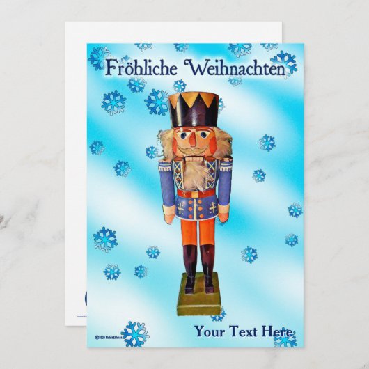 German Nutcracker - Fröhliche Weihnachten (Vorne/Hinten)