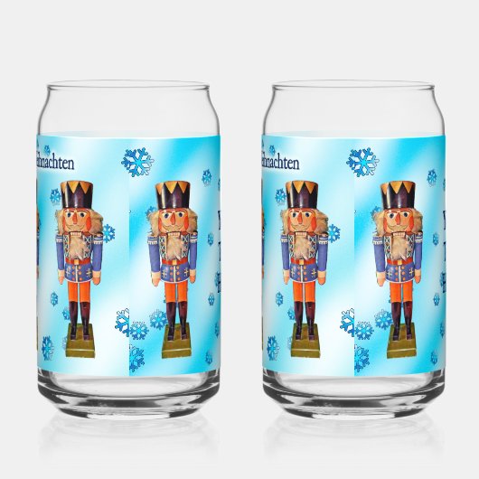 German Nutcracker - Fröhliche Weihnachten Dosenglas (Links)