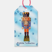German Nutcracker - Fröhliche Weihnachten Geschenkanhänger (Vorderseite)