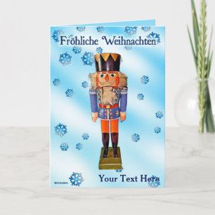 German Nutcracker - Fröhliche Weihnachten Karte