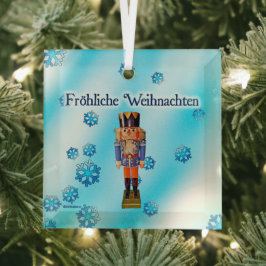 German Nutcracker - Fröhliche Weihnachten Ornament Aus Glas