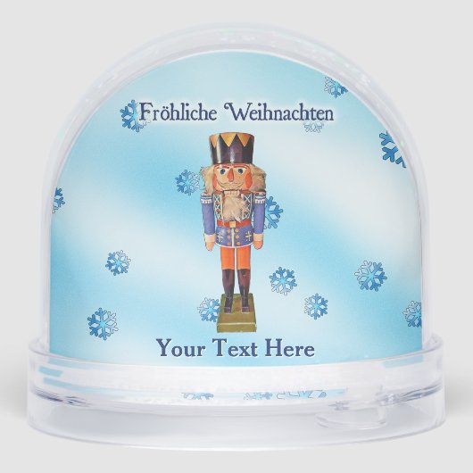 German Nutcracker - Fröhliche Weihnachten Schneekugeln (Rückseite)