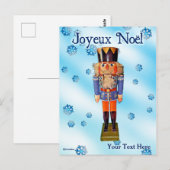 German Nutcracker - Joyeux Noël Postkarte (Vorne/Hinten)