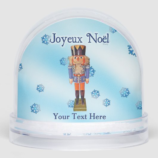 German Nutcracker - Joyeux Noël Schneekugeln (Vorderseite)