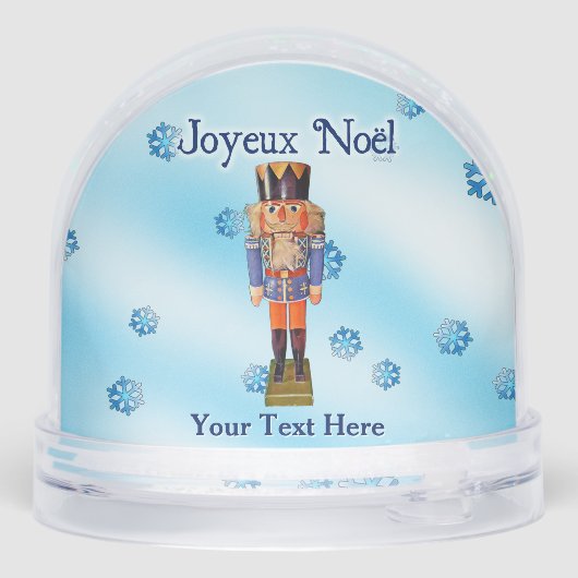 German Nutcracker - Joyeux Noël Schneekugeln (Rückseite)