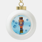 German Nutcracker Keramik Kugel-Ornament (Vorderseite)