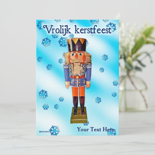 German Nutcracker - Vrolijk kerstest (Stehend Vorderseite)