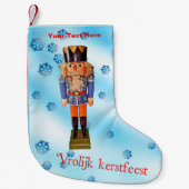 German Nutcracker - Vrolijk kerstest Kleiner Weihnachtsstrumpf (Vorderseite)
