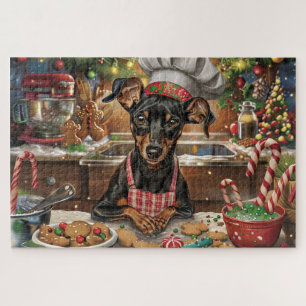 German Pinscher Holiday Baking: Feierliche Weihnac Puzzle