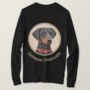 German Pinscher Painting - Niedliche Original Dog  T-Shirt