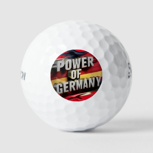 "German Precision: Power Germany" Golf Ball (Vorderseite)