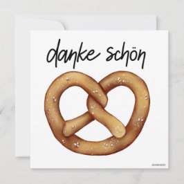 German Pretzel Danke-Danke-Karte