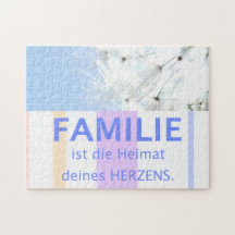 German Quote About Family Dandelion Seed Blowball