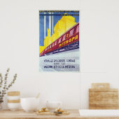 German Railways Poster Who travels by sleeper (Küche)