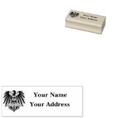 German Republic/Imperial eagle address stamp Gummistempel (Stempel)