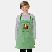 German rish USA Flags Kleeblatt Personalisiert Kid Schürze (Getragen)