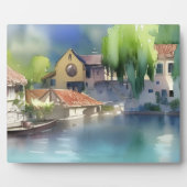 German River Village Fotoplatte (Vorderseite)