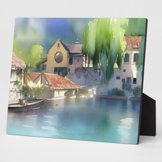German River Village Fotoplatte (Seite)
