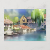 German River Village Postkarte (Vorderseite)