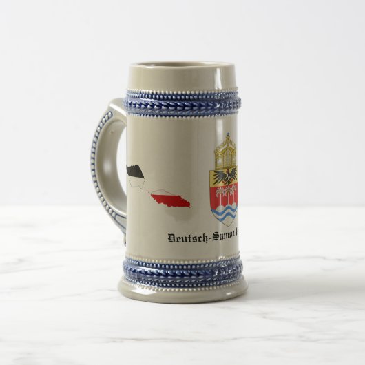 German Samoa Stein Bierglas (Vorderseite Links)
