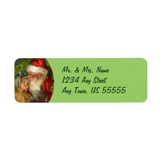 German Santa Claus Address Labels (Vorne)