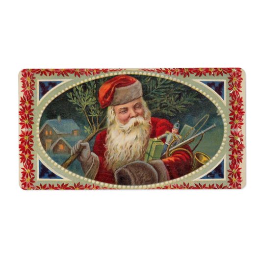 German Santa Labels (Vorne)