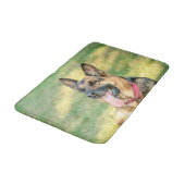 German Shepard Badematte (Schrägansicht)