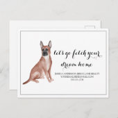 German Shepard Dog Real Anwesen Kaufen Marketing Postkarte (Vorne/Hinten)
