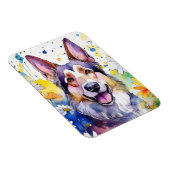 German Shepard Foto Magnet (Rechte Seite)