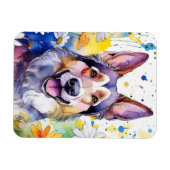 German Shepard Foto Magnet (Horizontal)