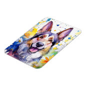 German Shepard Foto Magnet (Linke Seite)