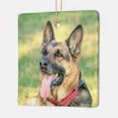 German Shepard Keramikornament (Links)