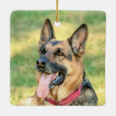 German Shepard Keramikornament (Rückseite)