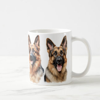 German Shepard liebt Kaffee-Tasse Kaffeetasse