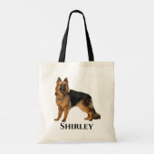 German Shepard personalize Tragetasche (Rückseite)