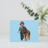 German Shepard Postkarte (Stehend Vorderseite)