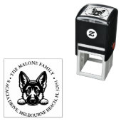 German Shepard Puppy Personalisiert Theme Permastempel (Beispiel)