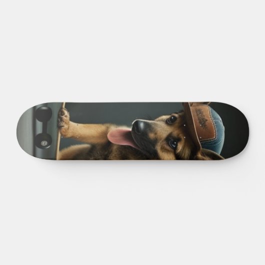 German Shepard Shredder Skateboard (Horizontal)
