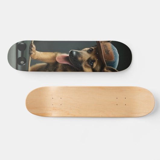 German Shepard Shredder Skateboard (Horizontal)