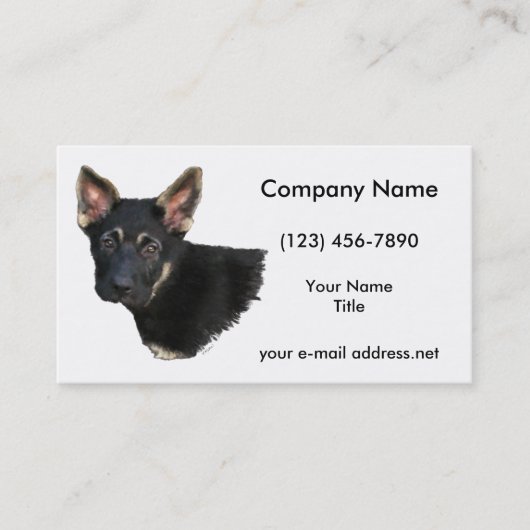 German Shepard Visitenkarte (Vorderseite)