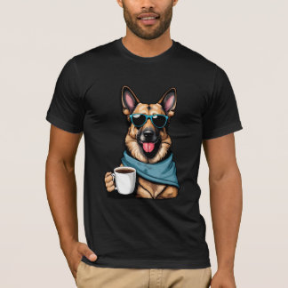 German Shepards Liebe Coffee [YUM] - T - Shirt