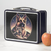 German Shephard, Mama & Pup 03X Metall Brotdose (Beispiel)