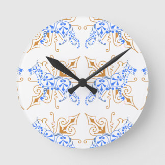 German Shepherd abstrakt Runde Wanduhr