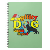 German Shepherd Agility Notizblock (Vorderseite)