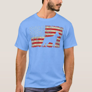 German Shepherd American Flag 4. Juli patriotische T-Shirt