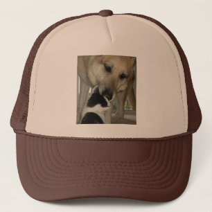 German Shepherd and Kitty Friend Truckerkappe