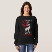 German Shepherd And Wine Sweatshirt (Vorne ganz)